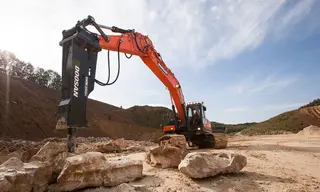 Vorschaubild 4 einer Mietmaschine vom Typ 30 ton graafmachine op rupsbanden | Doosan DX 300LC-5