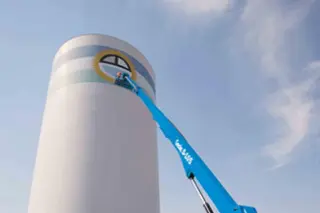 Afbeelding van een huurmachine van het type Genie S-105