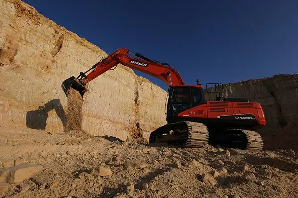 Bild 2 einer Mietmaschine vom Typ 30 ton graafmachine op rupsbanden | Doosan DX 300LC-5