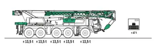 Vorschaubild 2 einer Mietmaschine vom Typ mobiele kraan van 100 ton | Liebherr LTM 1100 5.3
