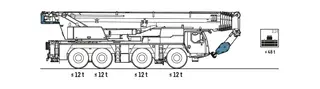 Vorschaubild 1 einer Mietmaschine vom Typ mobiele kraan, 120 ton | Liebherr LTM 1120-4.1